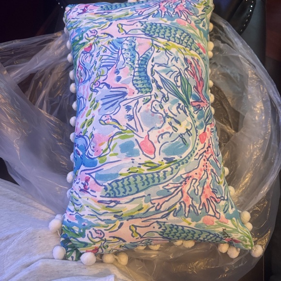 Lilly Pulitzer Vibrant Pom Pom Pillow - Picture 9 of 9